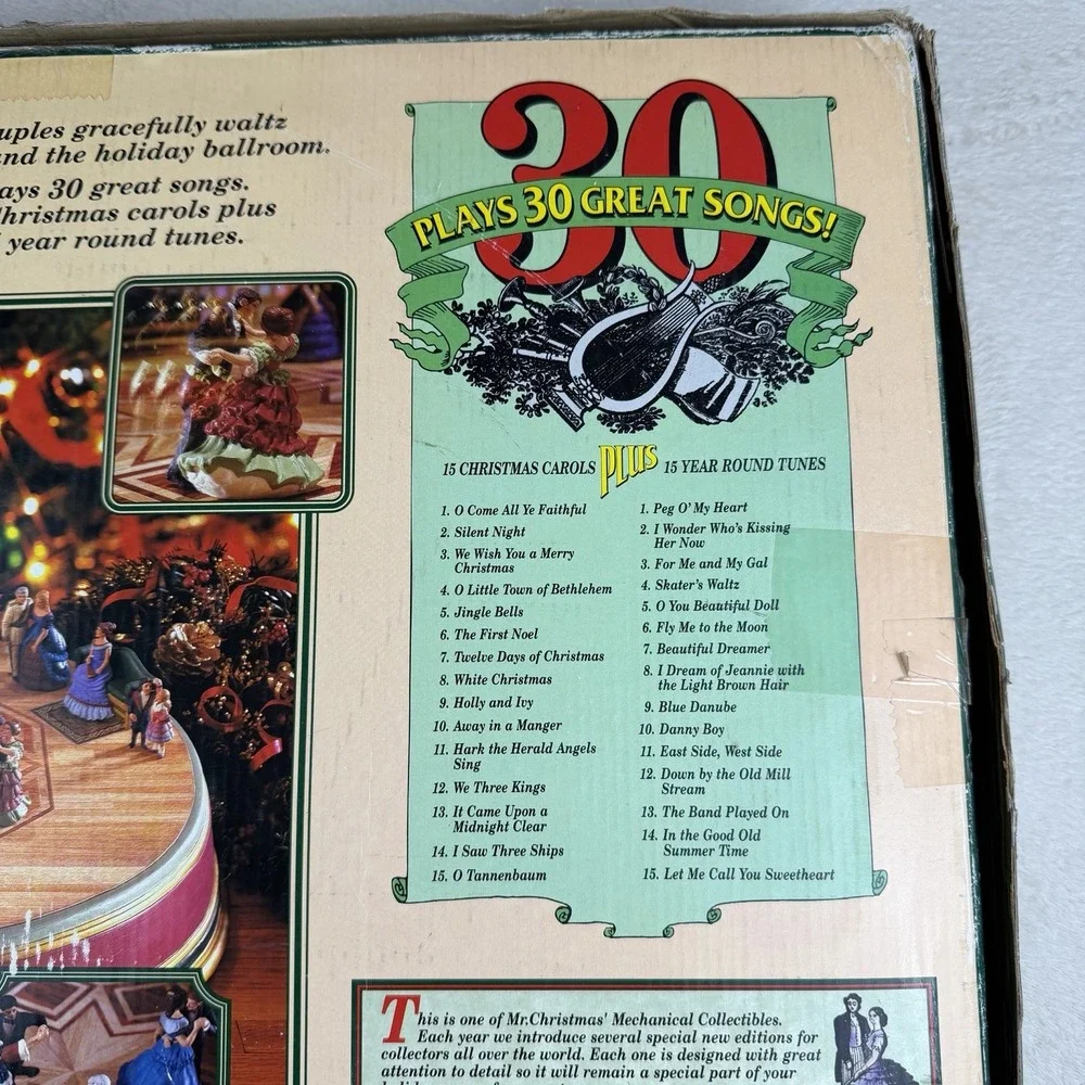Vintage 1996 Mr.‎ Christmas Holiday Waltz 30 Songs Tested Works Great!